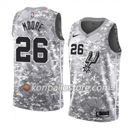 San Antonio Spurs Ben Moore 26 2018-19 Nike Harmaa Miesten Pelipaidat Swingman 